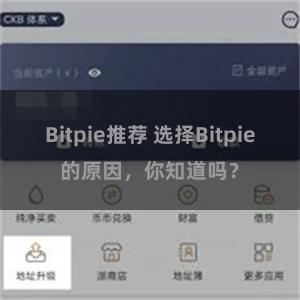 Bitpie推荐 选择Bitpie的原因，你知道吗？