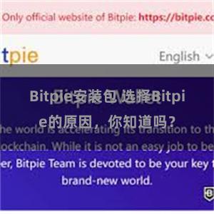 Bitpie安装包 选择Bitpie的原因，你知道吗？