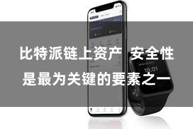比特派链上资产  安全性是最为关键的要素之一